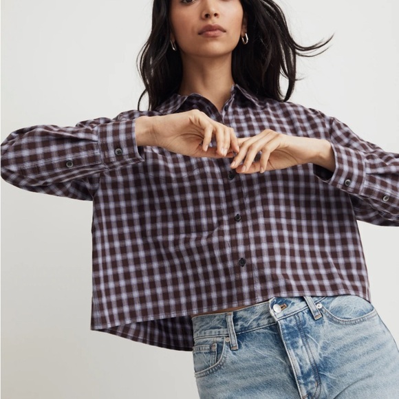 Madewell poplin crop top - Picture 2 of 5